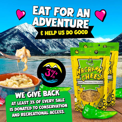 170g (6 6oz Packs) FishSki Hatch Green Chile with Cheddar Macaroni and Cheese x