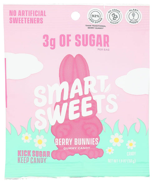 SMART SWEETS Berry Bunnies Gummy Candy, 1.8 Ounce