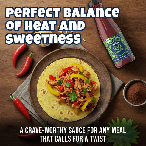 8 Ortega Sweet & Spicy Mole Taco Sauce, Sweet and Spicy Sauce and Marinade, Ounce