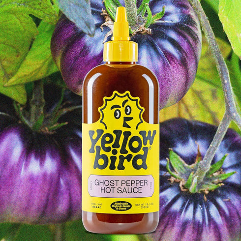Yellowbird Organic Ghost Pepper Hot Sauce, 19.6 oz Tabletop Size (Real Hot | 1 Bottle | Made in Texas)