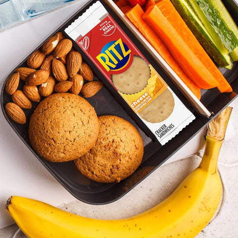 20 Packs (6 Pack) RITZ Cheese Sandwich Crackers, Lunch Snacks, Snack Crackers Per