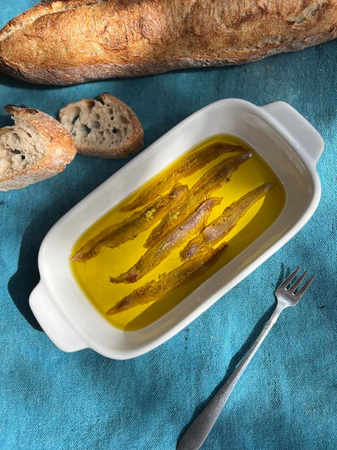 4.2oz Sicilian Anchovy Fillets in Extra Virgin Olive Oil - Testa Conserve, Sicily, Italy - in a tin