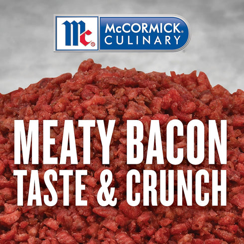 McCormick Culinary Bacon Flavored Bits, 13 oz - Container of Bacon Bits for Salads, Soups, Vegetables