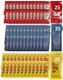 25 Ketchup, 25 Mustard & 25 Mayo Packets - 75 Total Condiment