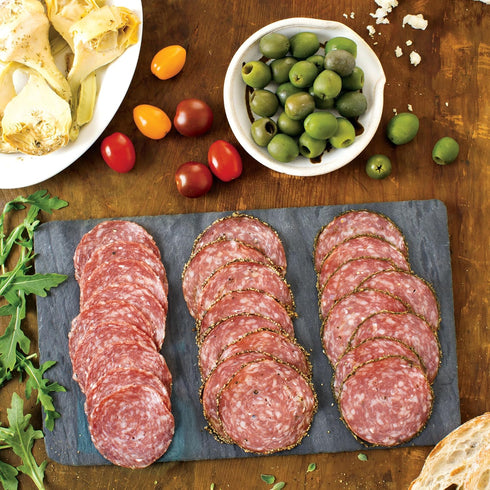 Applegate 6oz , Natural Uncured Genoa Salami Trio Sliced