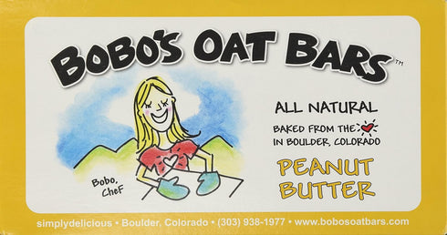 Bobo's Oat Bars 3 (Pack 12) Oat Bar, All Nat, Pt Butter, Ounce