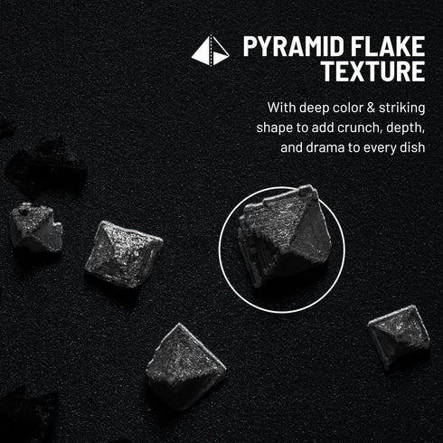 Hand-Packed (2.7oz Pack 1) Osmo Black Flakey Sea Salt By Chef Nick DiGiovanni, Premium Sea Salt with Activated