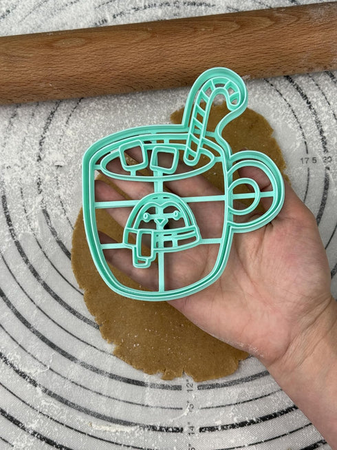 3D Kitchen Art Penguin Hot Chocolate Cosy Collection Cookie Cutter and Mold Produced by
