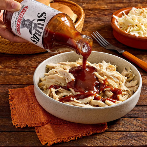 18 oz (Pack 2) Stubbs BBQ Sauce, Whiskey & Peach, Kosher, No Artificial Flavors, No High Fructose Corn Syrup, Sweet