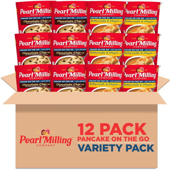 Pearl Milling Company Pancake Cups, 2 Flavor Variety, 2.11 Oz, Pack of