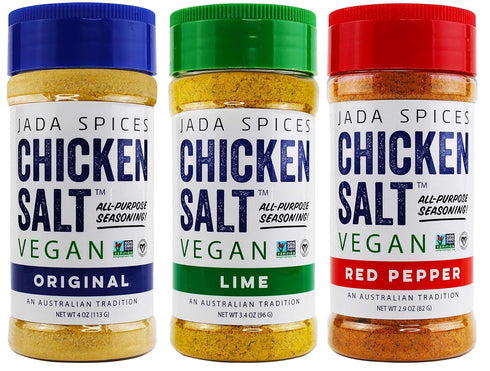 JADA Spices Chicken Salt Spice and Seasoning - Original, Lime, Red Pepper