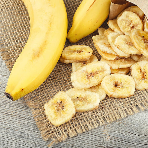 4 Dried Banana Chips, Pound Bag Banana Chips, Dried Fruit, Dehydrated Bananas, The Hampton Popcorn & Candy Company