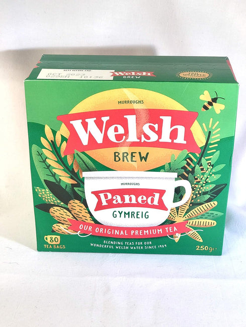 Murroughs Welsh Brew Tea, Tea Bags, 80-Count Package