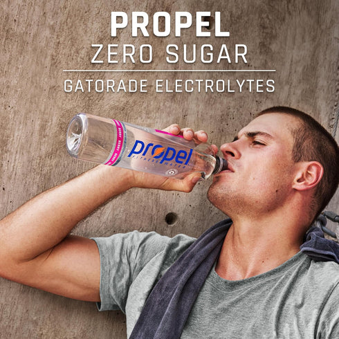12 oz (8 Pack) Propel Electrolyte Enhanced Water Sports Drink, Kiwi Strawberry Flavored Water, Zero Calorie & Zero