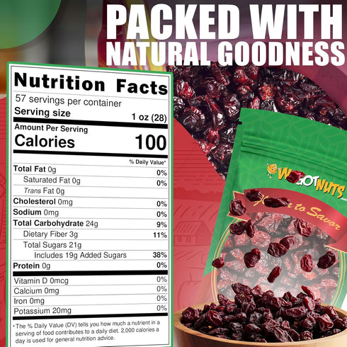 5 (80oz) Dried Cranberries Pounds By We Got Nuts Sweetened Cranberries for Salads, Cooking, and Baking