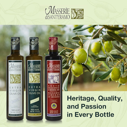 8.45 oz (Pack 2) Masserie di Sant'Eramo Premium Italian Aged Balsamic Vinegar of Modena - Made in Italy, Aceto