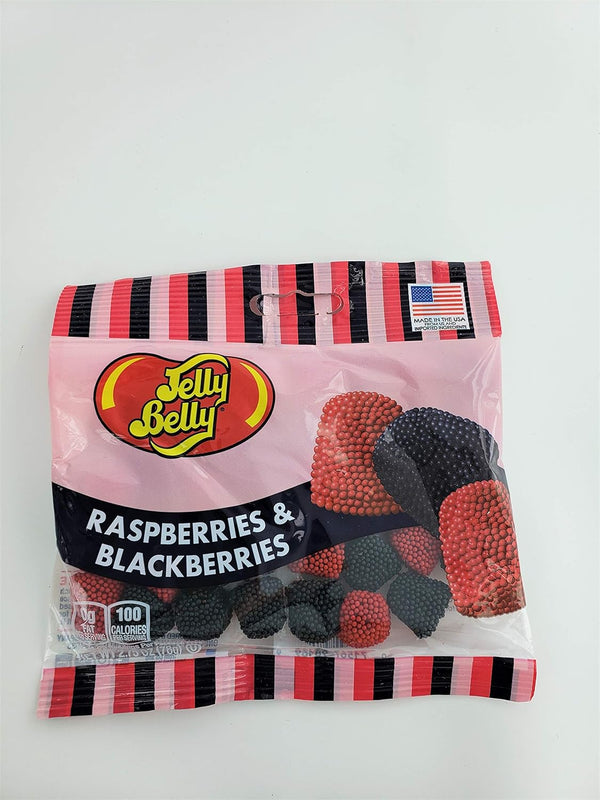 Jelly Belly Raspberries and Blackberries, 2.75-Ounce Bag (1 Bag)