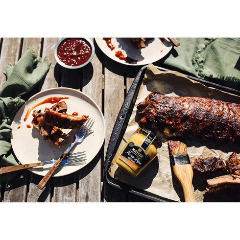 8.11 (Pack 6) Maille Mustard Honey Dijon for Vinaigrettes, Glazed Vegetables, and Chicken Recipes Gourmet Dijon mustard