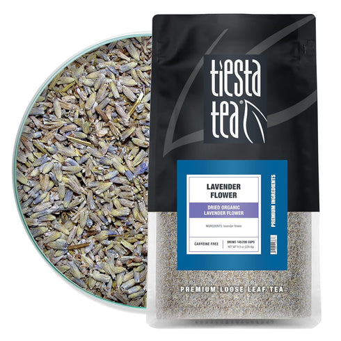 Tiesta Tea - Dried Organic Lavender Flower, Loose Leaf, Premium Non-Caffeinated Blend,