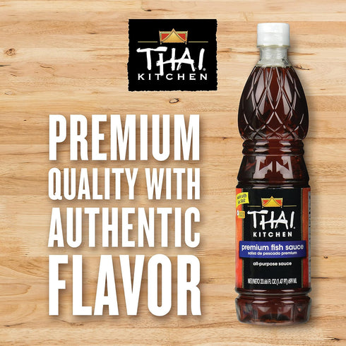 Thai Kitchen Premium Fish Sauce, 23.66 fl oz - Crafted for Dressings and Marinades