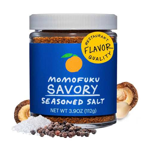 Momofuku Savory Seasoned Salt by David Chang, 4 Ounces, Umami Seasoning for Meat & Vegetables