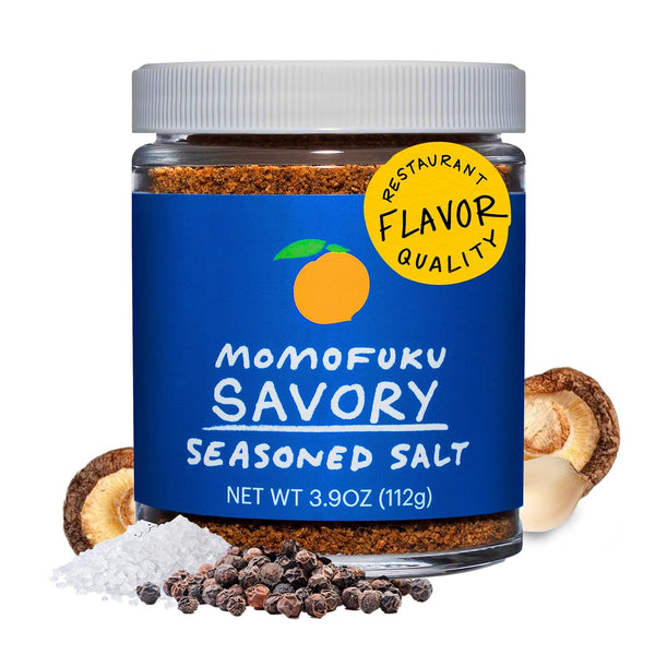 Momofuku Savory Seasoned Salt by David Chang, 4 Ounces, Umami Seasoning for Meat & Vegetables