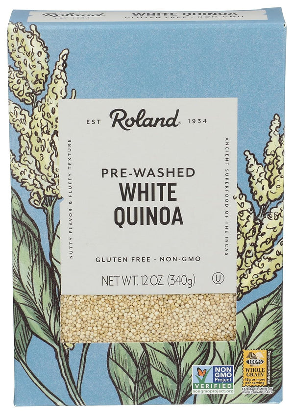 Roland Foods White Quinoa, Pre-washed, Specialty Imported Food, 12-Ounce