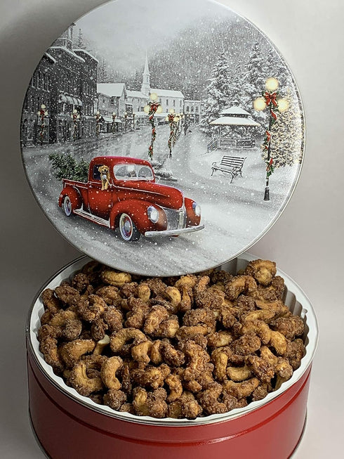 Divinity by Dave 1 Cinnamon Roasted Nuts Gift Tin (Cashews, Pound)