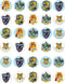 30 x Cupcake Toppers - Wizarding World Inspired Collection of Edible Cake Decorations, Uncut on Wafer Sheet