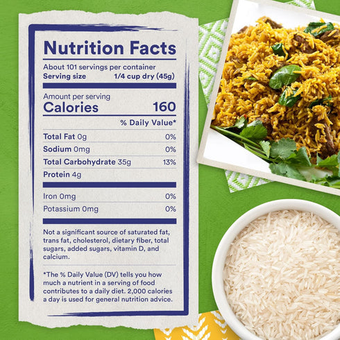 10-Pound Tilda Pure Basmati Rice, Premium Aromatic and Authentic Rice, Large Resealable Bag, Bag,White