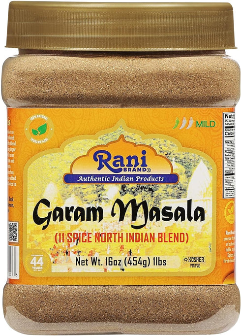 Rani Garam Masala Indian 11-Spice Blend, 16oz (1lb) PET Jar, All Natural