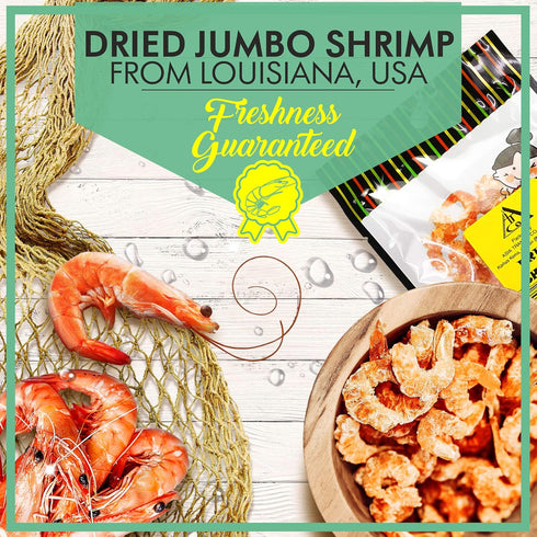 (6 Pack) Dried Louisiana Shrimp - Made Fresh in the USA