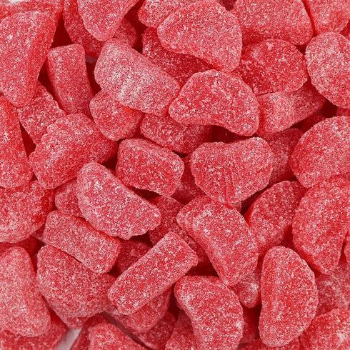Gummy 1 Lb Cherry Slices Jelly Candy, Soft Chewy Sugar Dusted Fruit Slices Candy in Resealable Bag