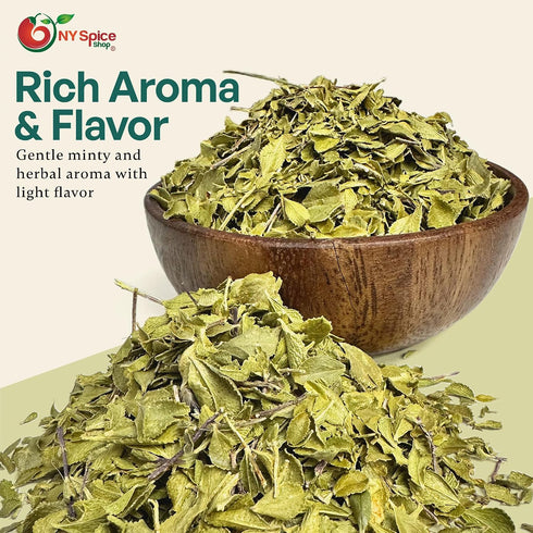(4 NY Spice Shop Buchu Leaf for Herbal Tea - Dried Whole Boegoe Leaves Natural Bookoo Leafs Relaxing, Refreshing & Pure