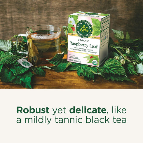 (Pack 6) 96 Traditional Medicinals Organic Raspberry Leaf Tea, Supports Healthy Pregnancy and Soothes Menstrual Cramps