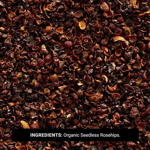 100% 16 (Pack 1) Frontier Co-op Organic Seedless Rosehips, Cut and Sifted - Natural Dried Rose Hips for Rosehip Tea