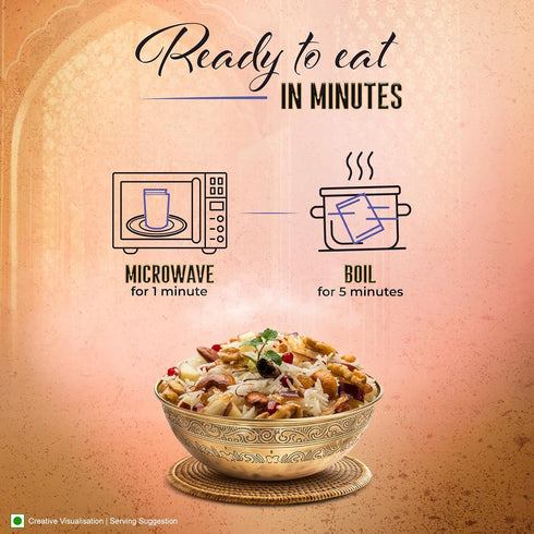 8.8 (Pack 6), Kitchens of India Kashmiri Vegetable Biryani, Basmati Rice Pilaf with Vegetables & Nuts, Ounces