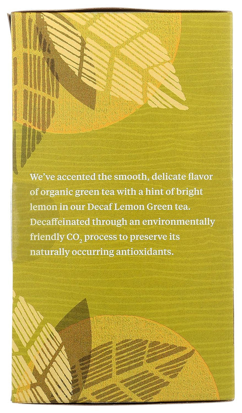 Allegro Tea, Organic Decaf Lemon Green Tea Bags, 20 ct