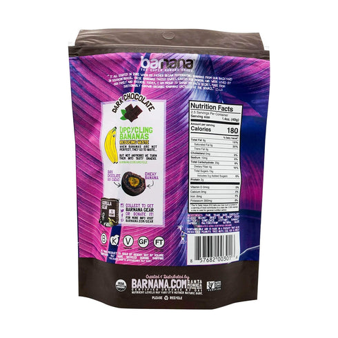 3.5 Oz Barnana Dipped Banana Bites, Dark Chocolate