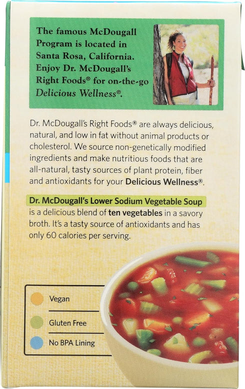 17.9 Dr Mcdougalls, Low Sodium Garden Vegetable Soup, Ounce