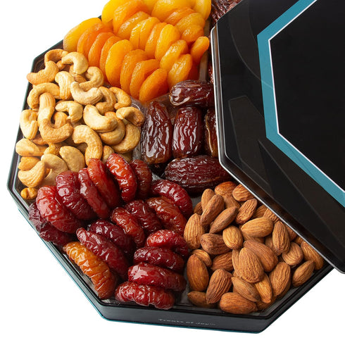 7 Oh! Nuts Section Dried Fruits and Nuts Gift Basket - Gourmet Assorted Fruit & Nut Gifts Baskets - Healthy Food