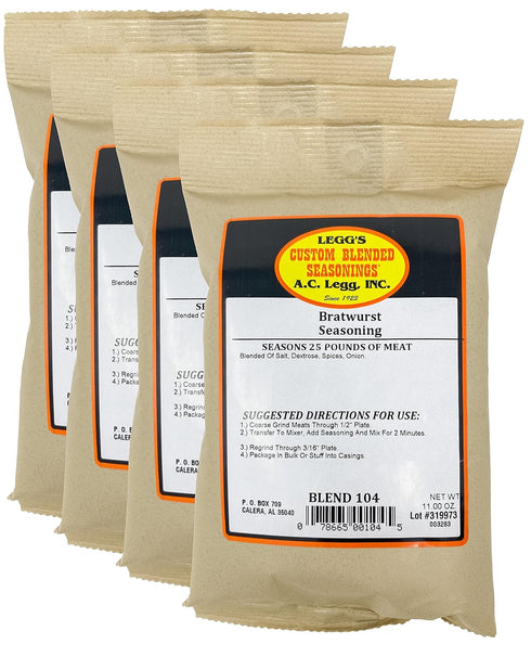 Old Plantation A.C. Legg Bratwurst Seasoning - PACK OF 4