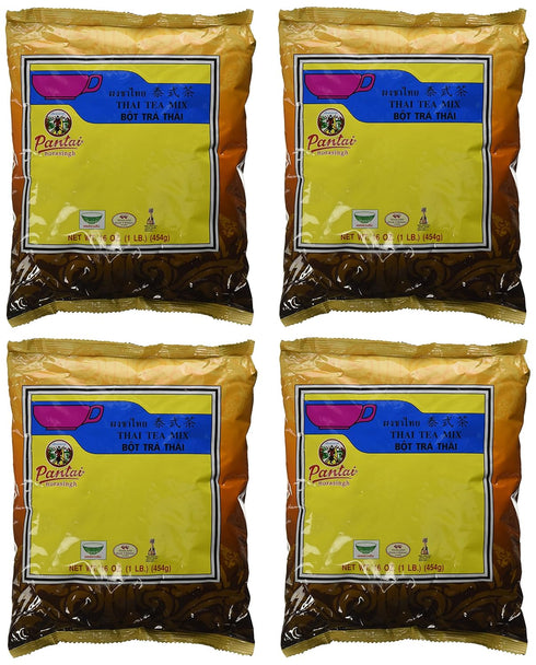 Pantai Norasingh. Pantainorasingh Thai Tea Mix, 16-Ounce Bags (Pack of 4)