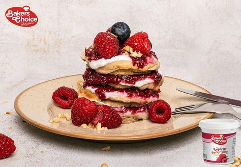 Baker's Choice 14 oz. Raspberry Jam - - Premium Pastry Filling and Fruit Spread - Oven Proof Raspberry Jelly Jams