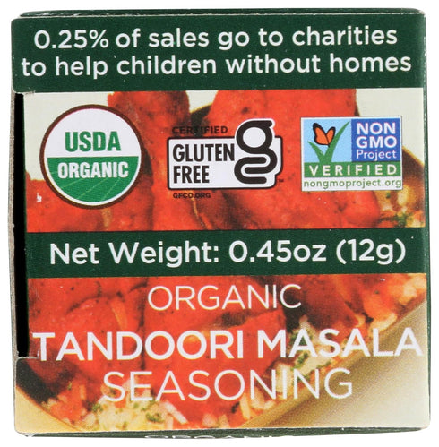 Spicely Organic Tandoori Masala Seasoning, 0.45 oz, Certified Gluten Free