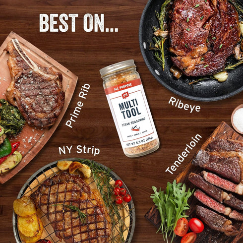 PS Seasoning Multi Tool - Steak Seasoning for Grilling - All-Purpose Seasonings and Spices for Cooking, with Garlic