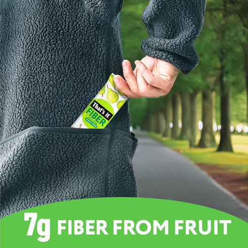 (12 Count), 7g 3 130 12 Thats it. High Fiber Fruit Bars Pear Fiber from Real Fruit, Ingredients, No Added Sugar