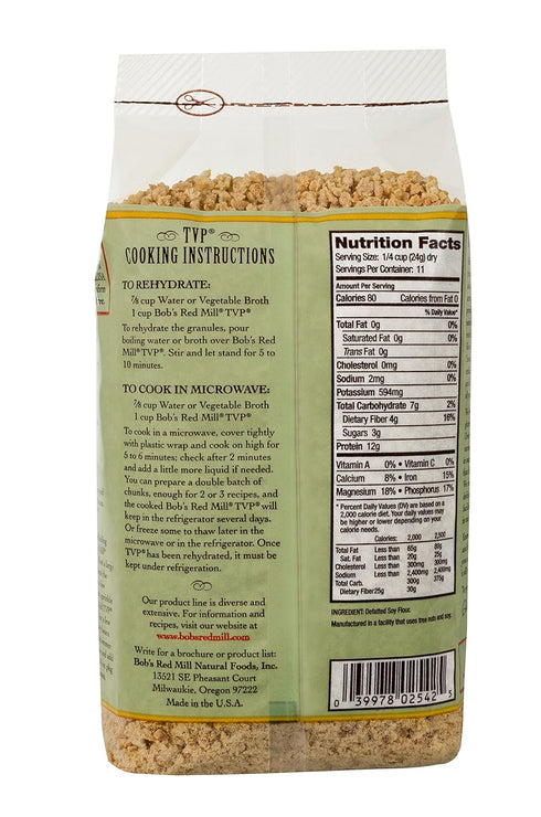 10-ounce Bob's Red Mill TVP (Textured Vegetable Protein)