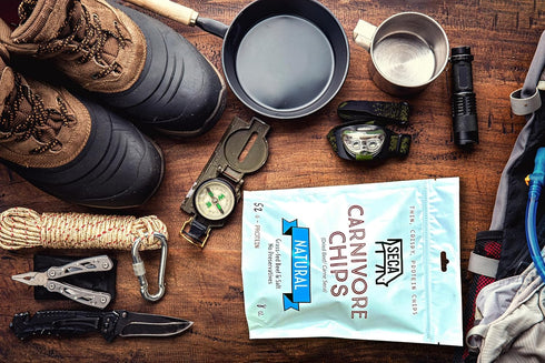2 (3-Pack, 2oz SECA Carnivore Chips Crispy Slow-Dried Beef Chips with Kosher Salt Ingredients, No Preservatives, No