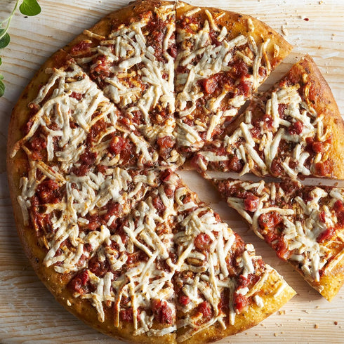 Frozen Amy's Cheeze (Vegan Cheese) Pizza, Made with Organic Tomatoes and Basil, Hand Stretched Crust, Full Size